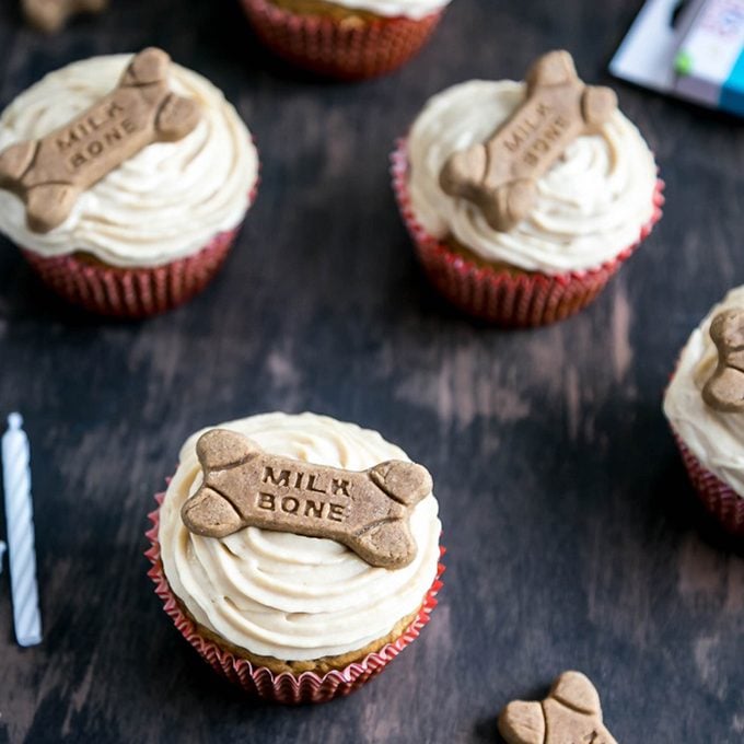 Carrot Peanut Butter Pupcakes