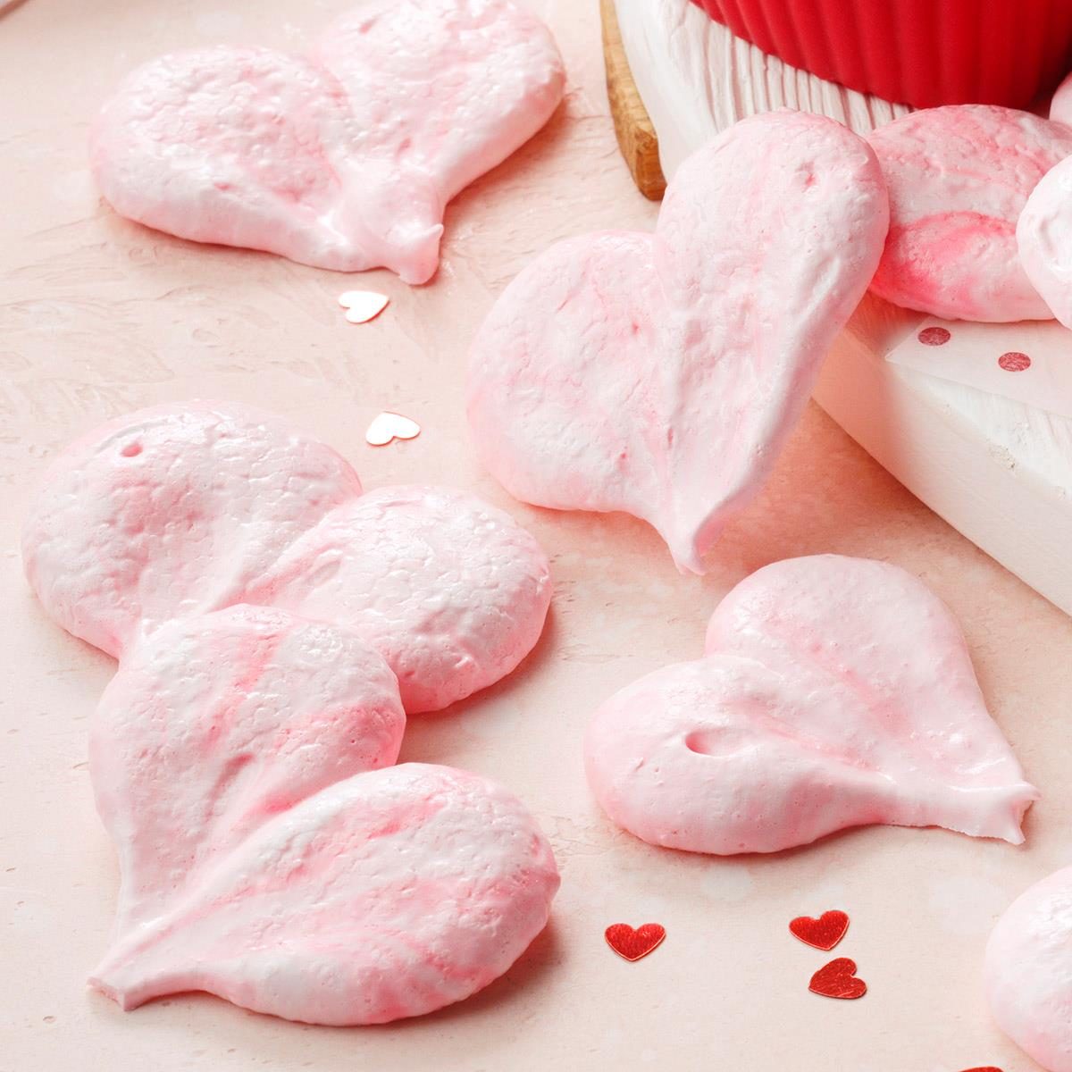 Marbled Meringue Hearts