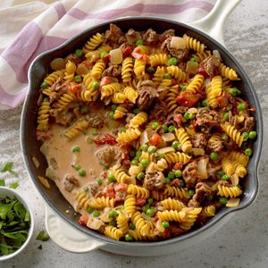 One-Pan Rotini with Tomato Cream Sauce