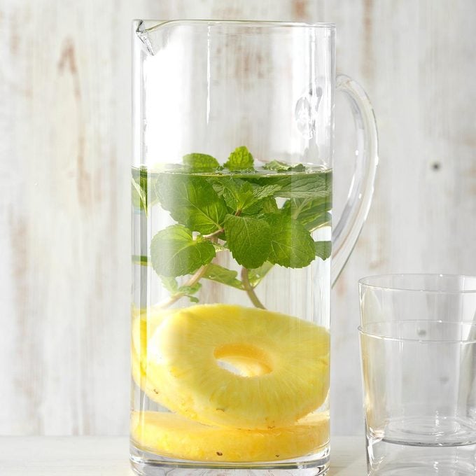 Pineapple and Mint Infused Water