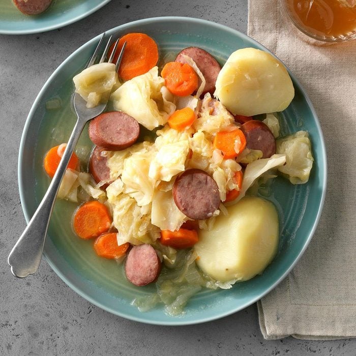 October 20: Pressure-Cooker Kielbasa and Cabbage