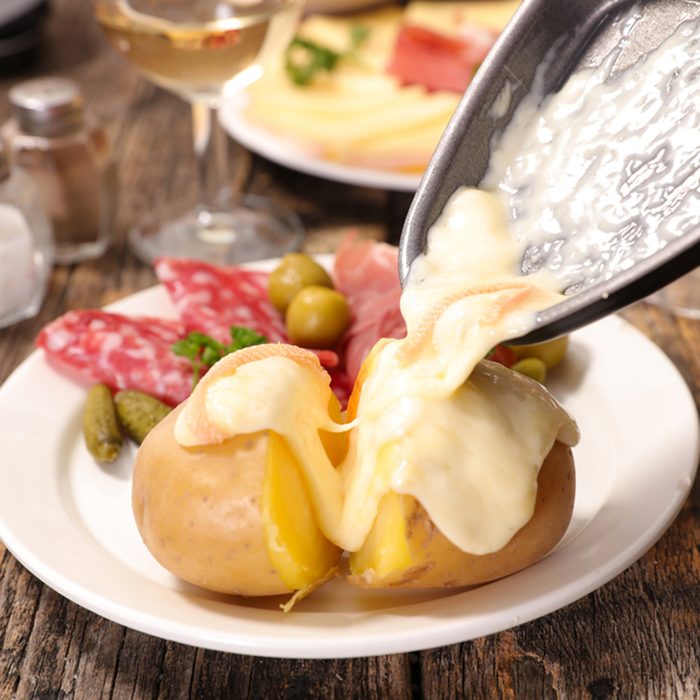 raclette cheese melted