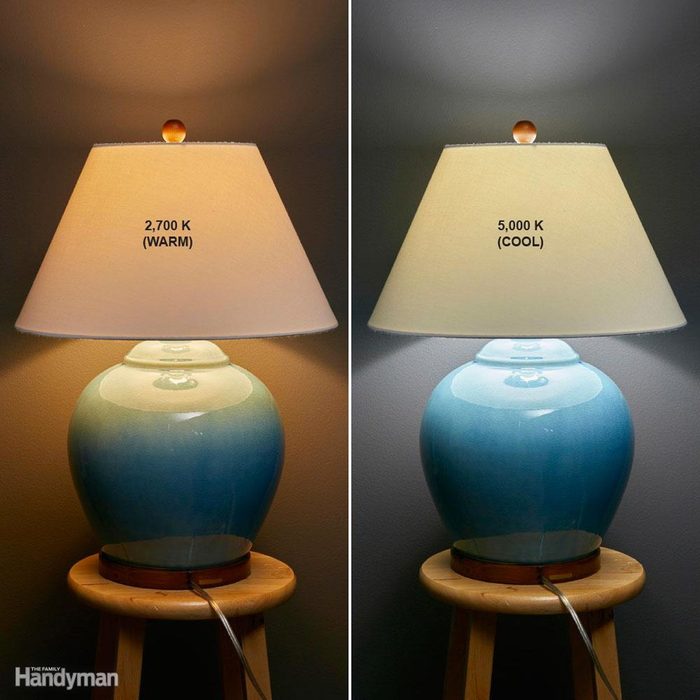 Lamp examples of different bulbs