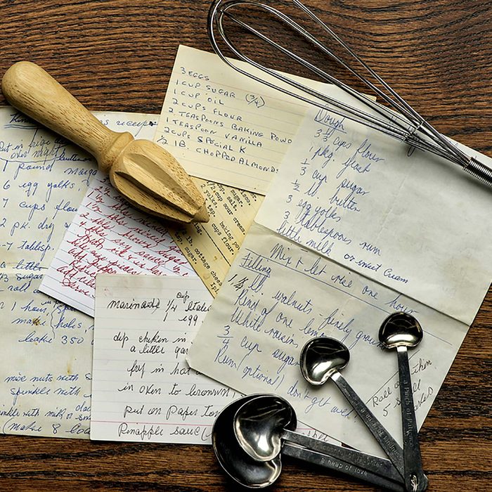Hand-written recipes