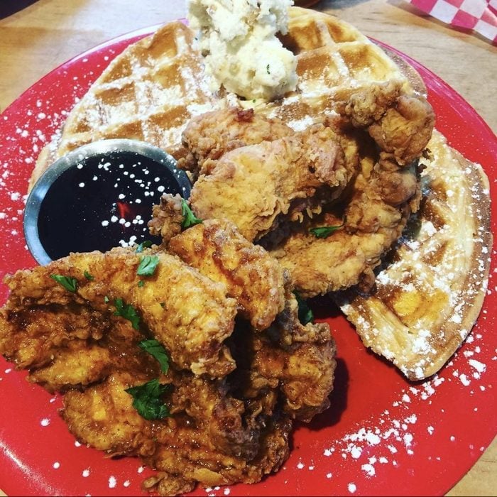 Roots Fried Chicken and waffles in Montana