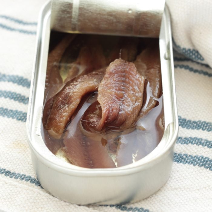 canned anchovies fillet in oil