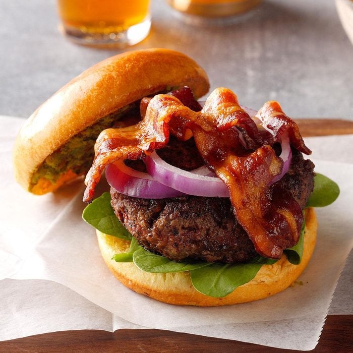Grand Prize: Bacon & Date Goat Cheese Burger