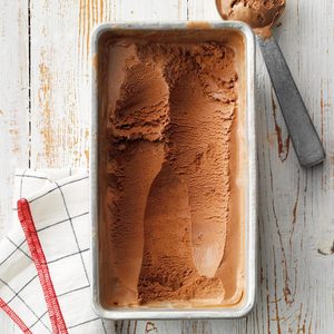 Dark Chocolate Ice Cream with Paprika & Agave