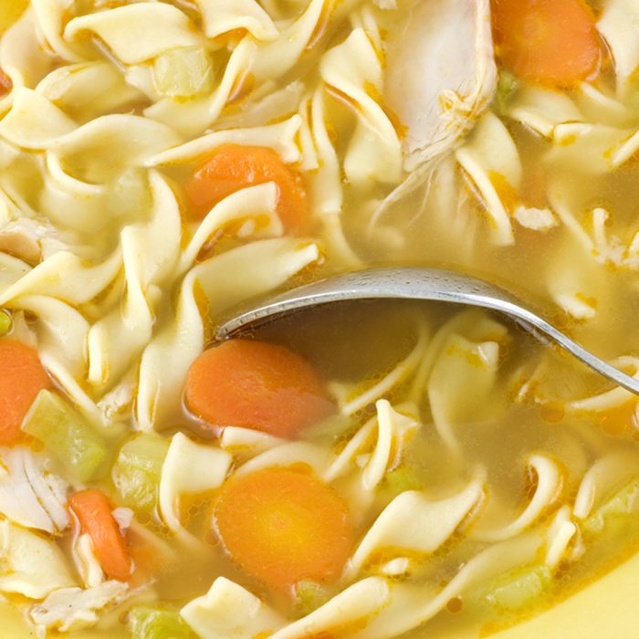 Canned chicken noodle soup
