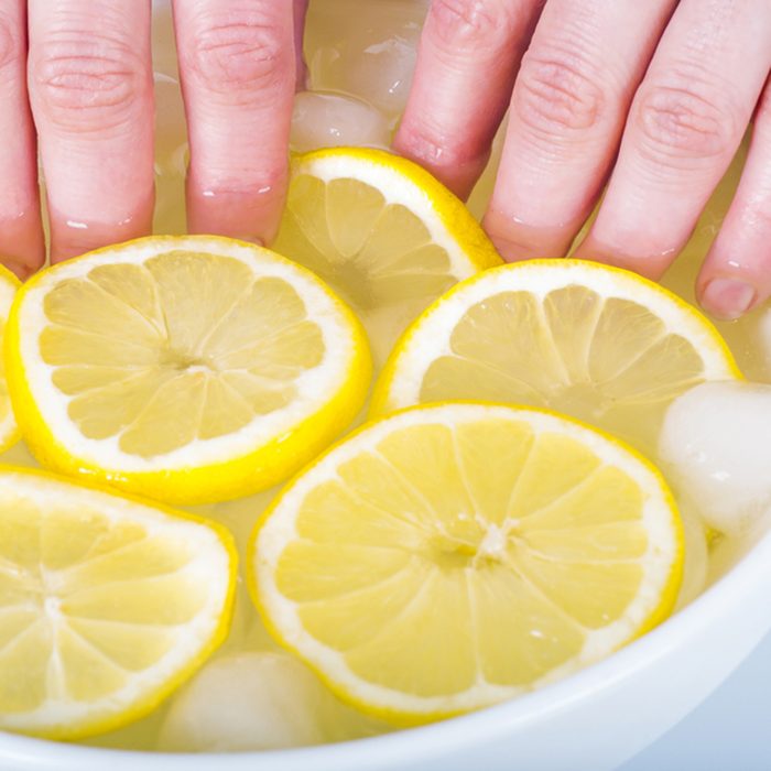 Lemon juice, natural cosmetics.