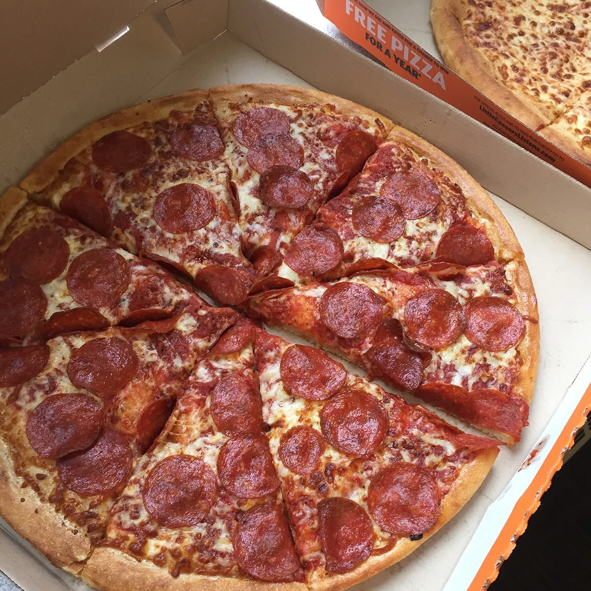 Little Caesars pizza in a box