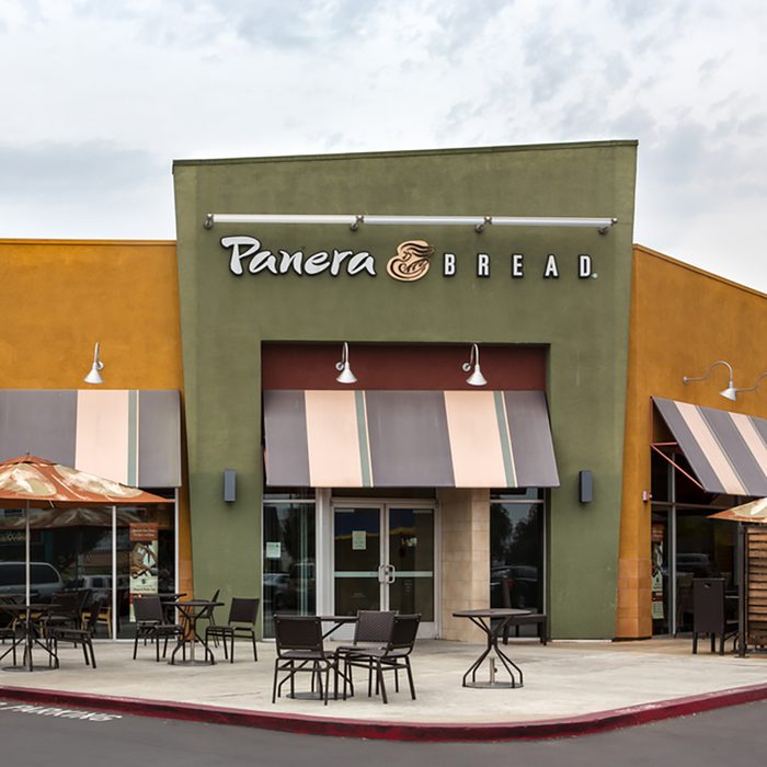 Panera Bread restaurant exterior. Panera Bread is a chain of bakery-casual restaurants in the United States and Canada