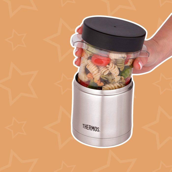 Thermos Food Jar with Microwavable Liner