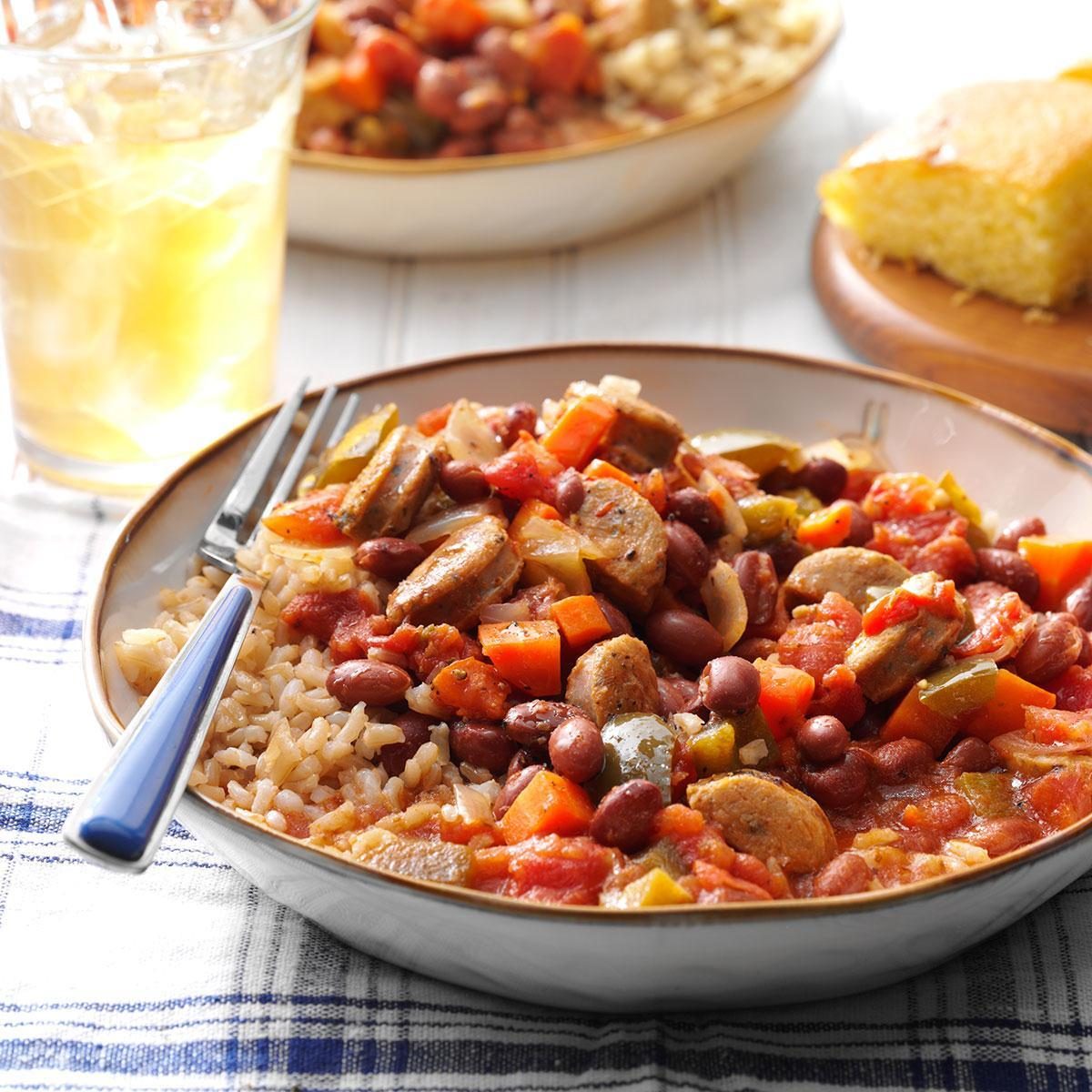 Instant Pot Cajun-Style Beans and Sausage