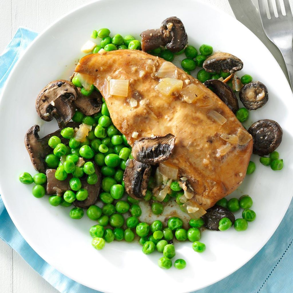 Instant Pot Mushroom Chicken and Peas