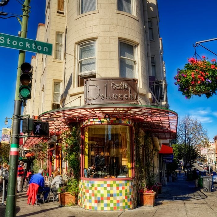 San Francisco, California, USA - 11th of November 2012: Corner Cafe in Little Italy; Shutterstock ID 1010019055; Job (TFH, TOH, RD, BNB, CWM, CM): Taste of Home