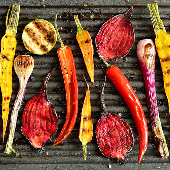 Freshly grilled vegetables