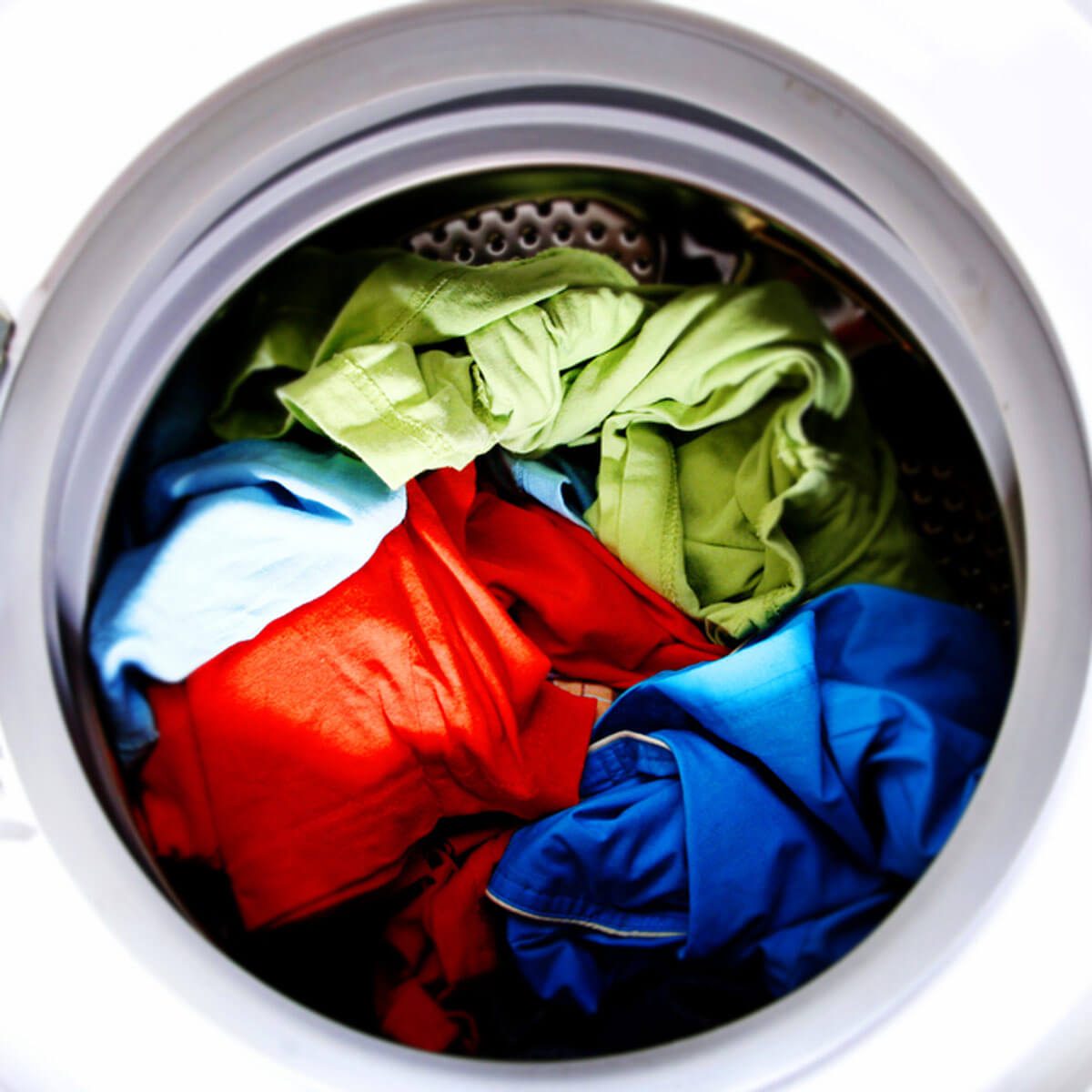 Clothes in washer