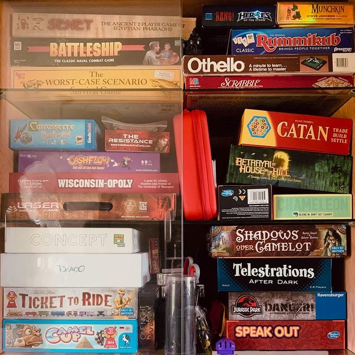 Stack of Board Games