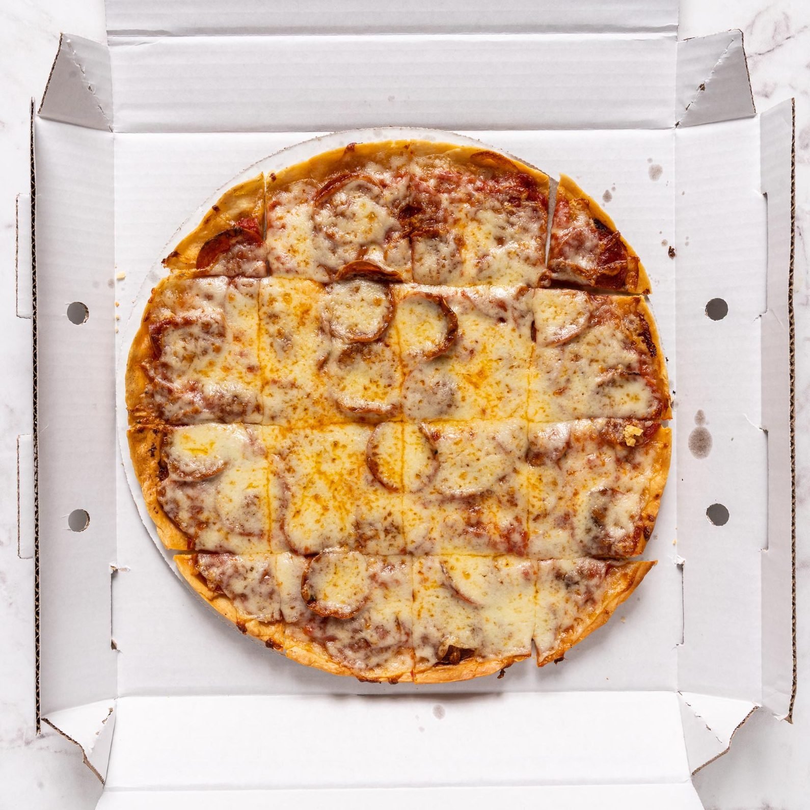 Lou Malnatis pizza in a box