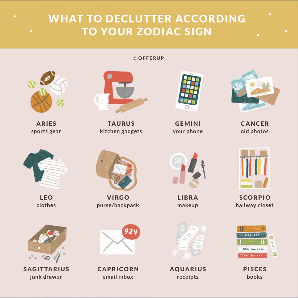 What to declutter according to your zodiac sign