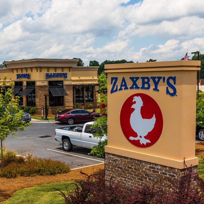 Zaxby's is a chain of fast food restaurants selling chicken wings, chicken fingers, sandwiches and salads in over 800 locations, primarily in the US south.