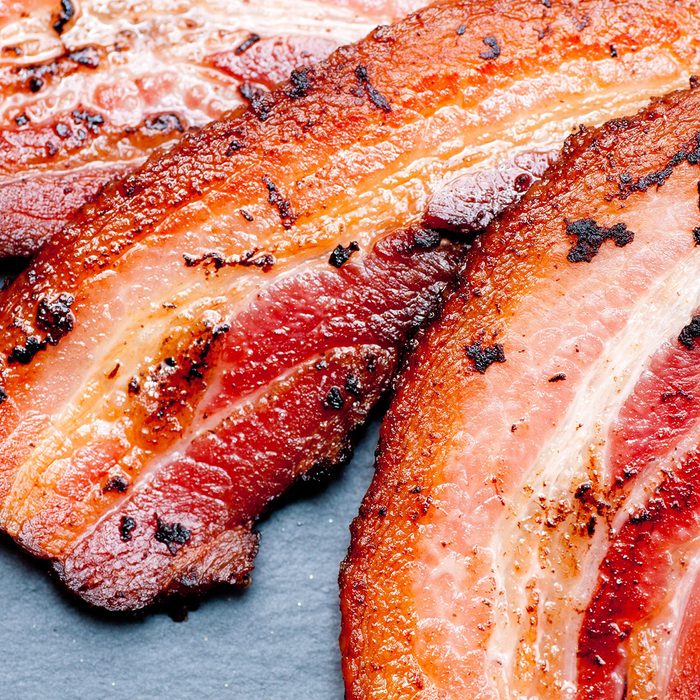 crispy organic heritage smoked bacon from a local organic farm