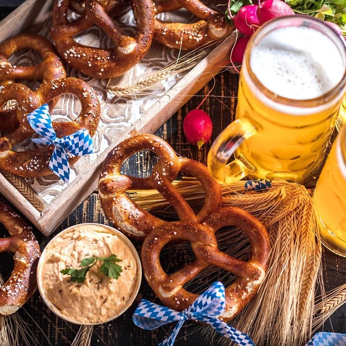 Bavarian Beer and Prezel 