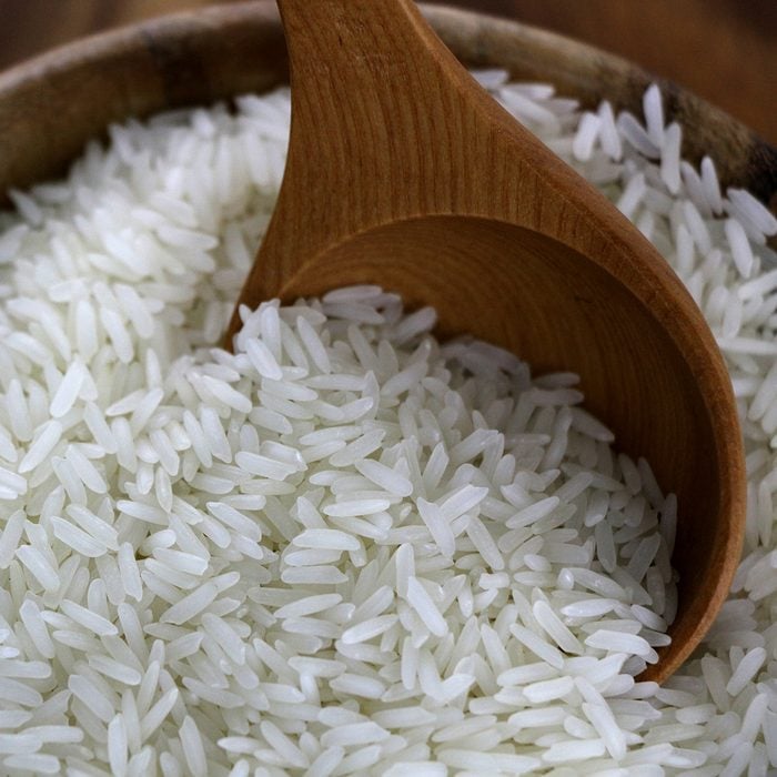 Thailand Rice in Wooden Bowl