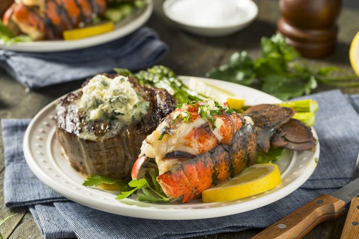 Homemade Steak and Grilled Lobster Tail Recipe