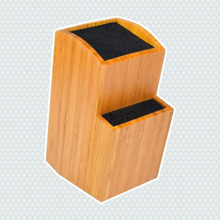 Bamboo Universal Knife Block Two Tiered
