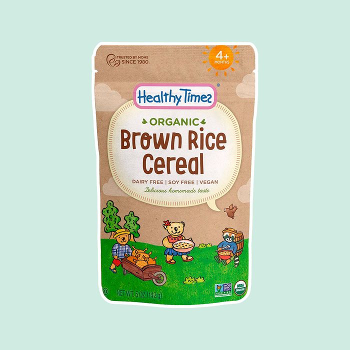 Healthy Times Organic Whole Grain Brown Rice Baby Cereal