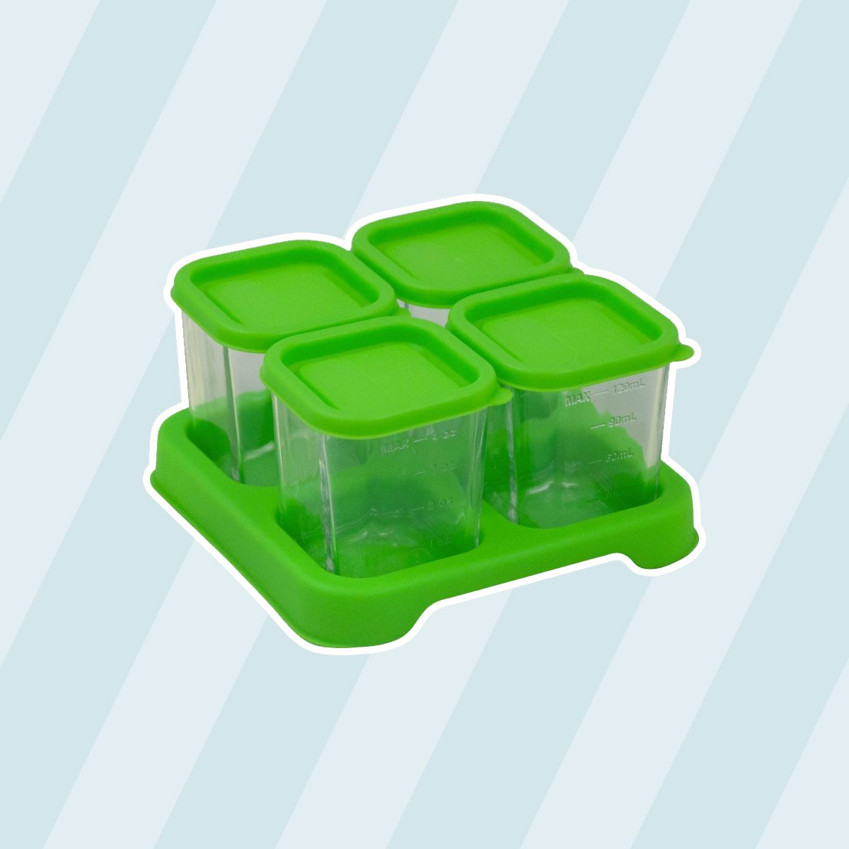 Baby Food Pots Removable Twist 'n' Lock Freezer Weaning Box Storage Vital Tray 