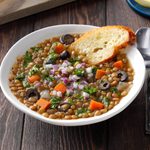 Pressure-Cooker Greek-Style Lentil Soup