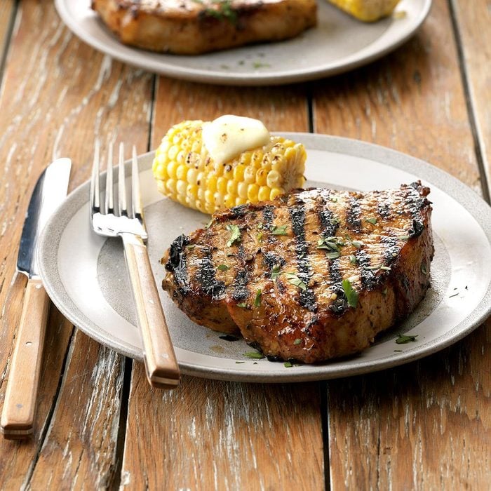 Lime and Garlic Grilled Pork Chops