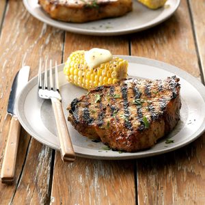 Lime and Garlic Grilled Pork Chops