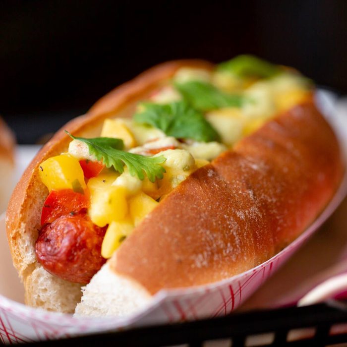 Blue Rooster Food Company hotdog