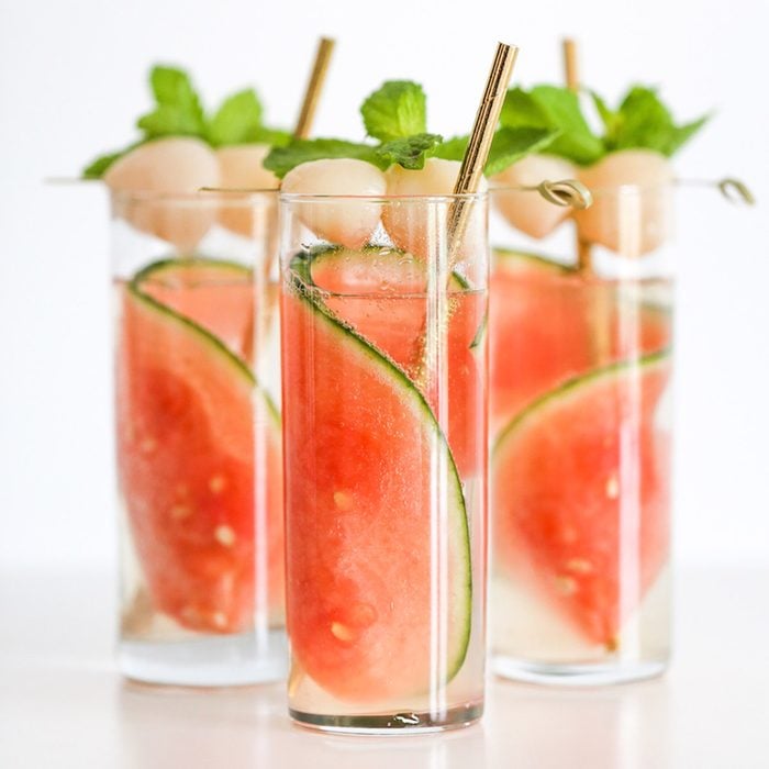 Sparkling Watermelon Lychee Cocktail