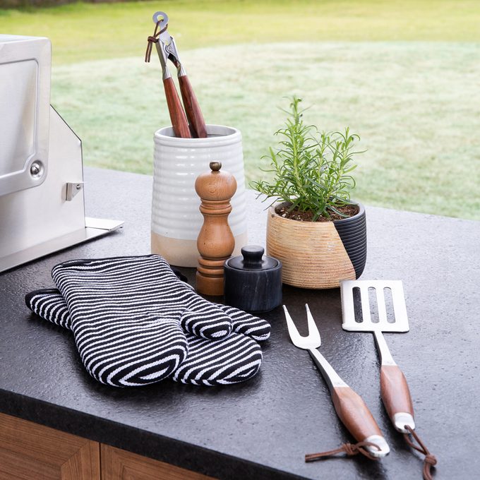 Outdoor grilling tools at the Shed