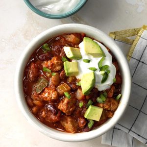 Pressure-Cooker Turkey Chili