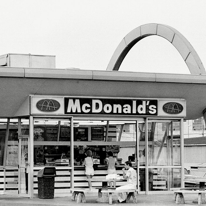 Old exterior of McDonald's