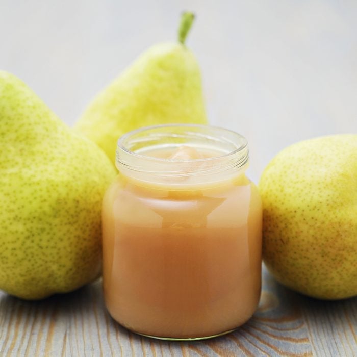 jar of baby food - pear