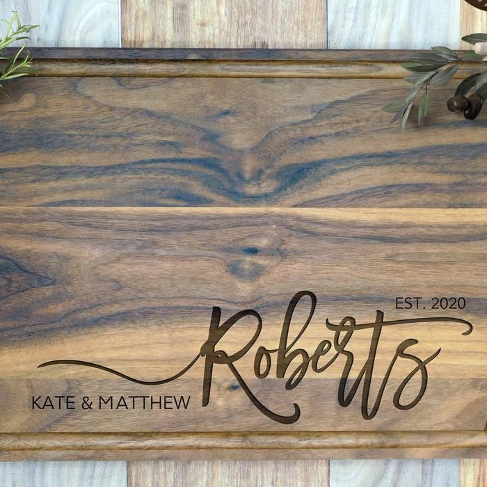 Personalized Family Name Cutting Board Ecomm Via Etsy.com