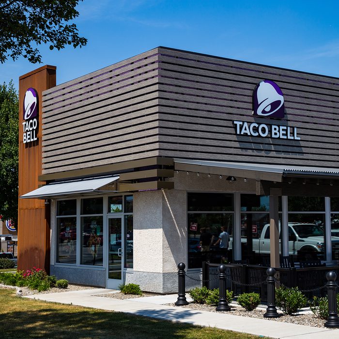 Willow Street, PA, USA - July 10, 2018: Taco Bell, a fast-food restaurant offering a Mexican inspired menu, serves has more than 5,800 locations.; Shutterstock ID 1170893317; Job (TFH, TOH, RD, BNB, CWM, CM): TOH