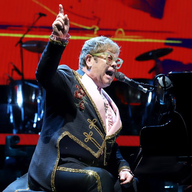 Sir Elton John performs in concert at Madison Square Garden on October 18, 2018 in New York City.