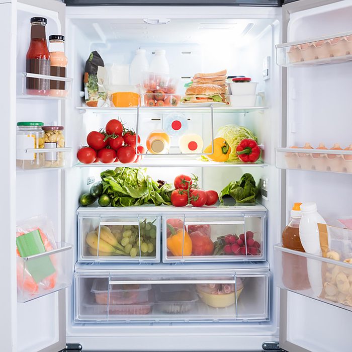 Well-stocked fridge