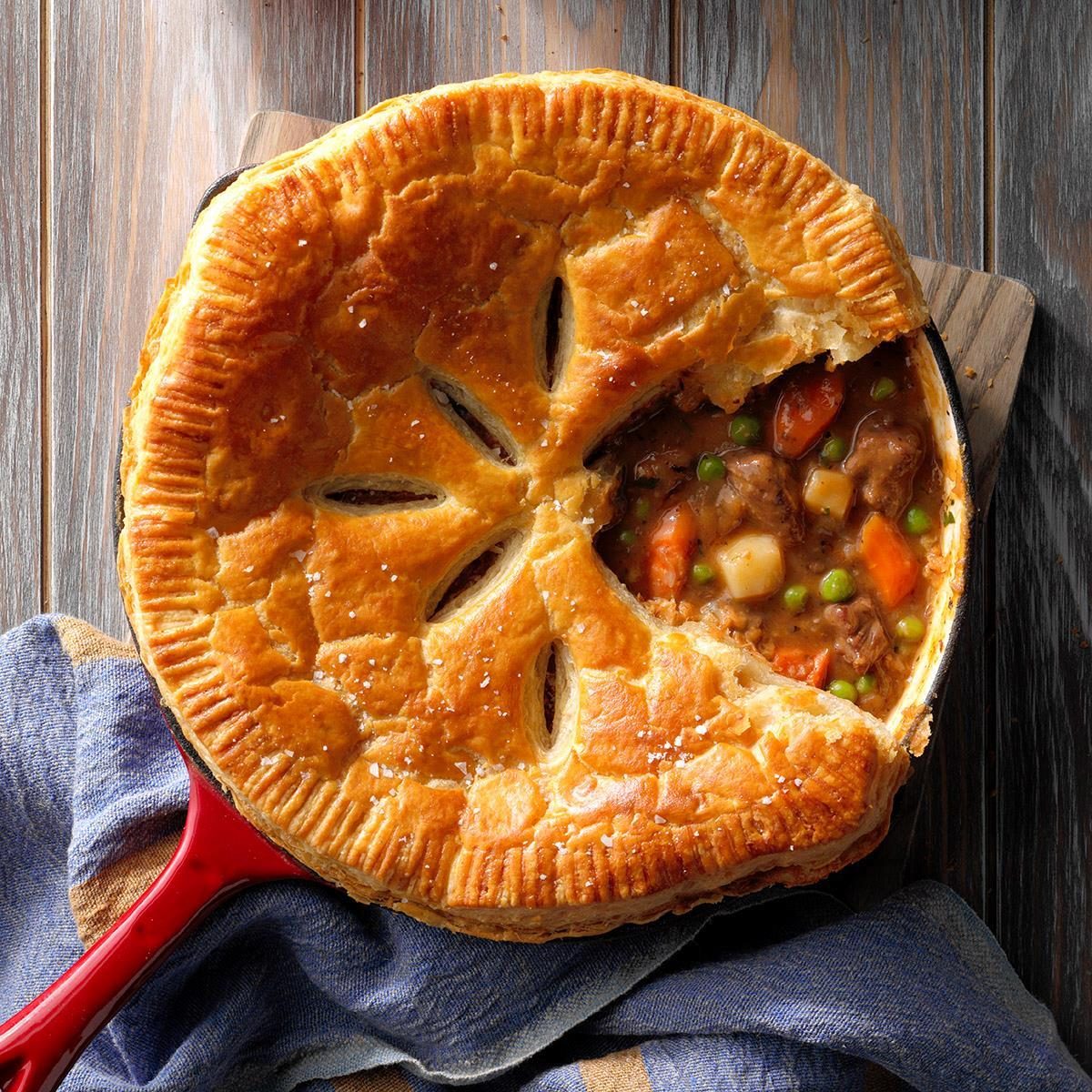 Beef Stew Pot Pies Recipe