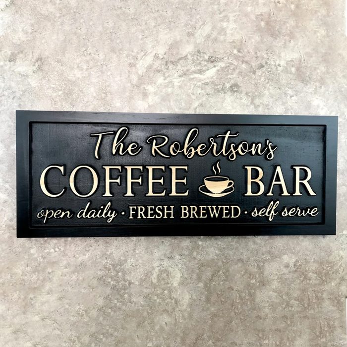 Personalized Coffee Bar Sign