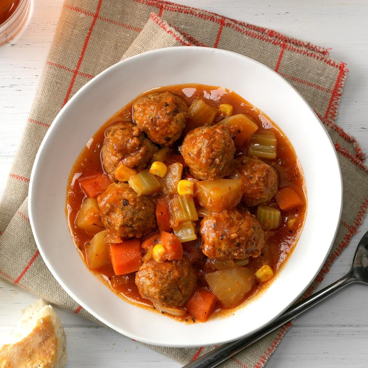 Slow Cooker Meatball Stew Recipe How To Make It Taste Of Home