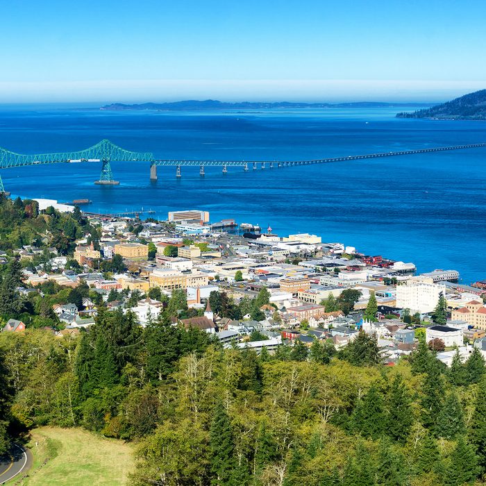 Astoria, Oregon, the first permanent U.S. settlement on the Pacific coast